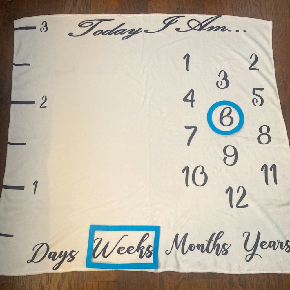 Baby age blanket